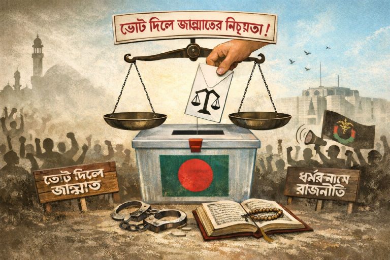 ভোটের বাক্সে জান্নাতের প্রতিশ্রুতি: ধর্ম, রাজনীতি ও নাগরিক বিবেক