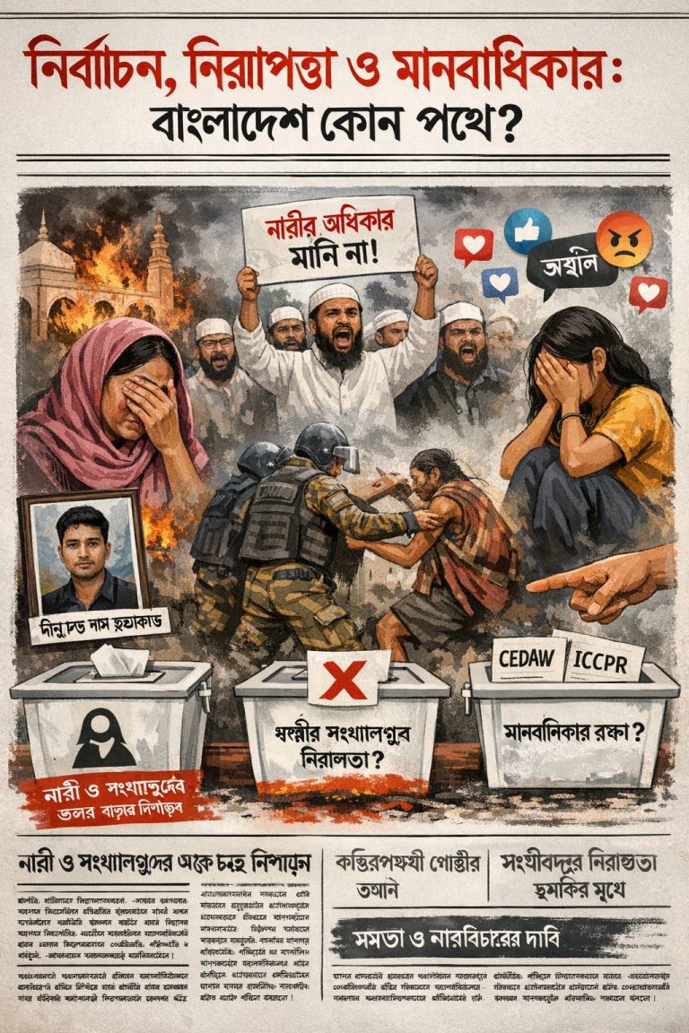 নির্বাচন, সহিংসতা ও নীরবতা: বাংলাদেশ কি মানবাধিকার থেকে সরে যাচ্ছে?