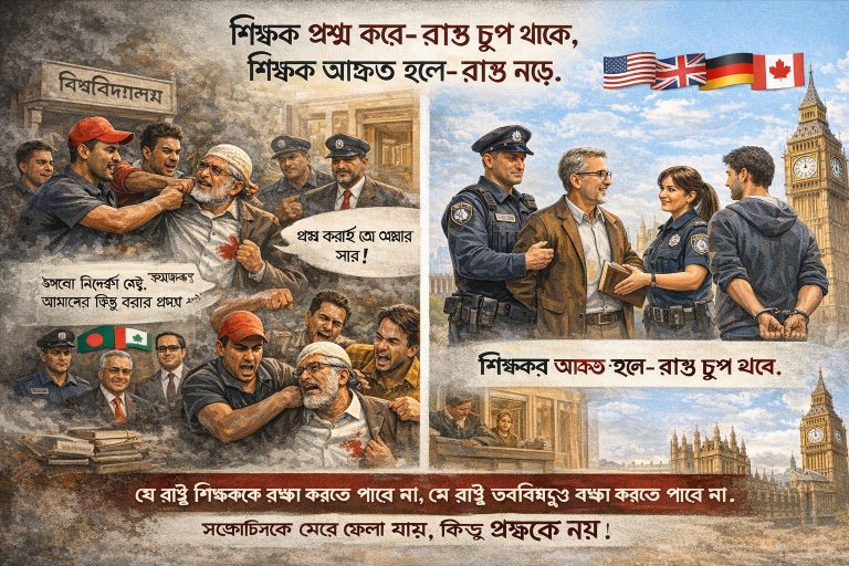 শিক্ষাঙ্গনে সহিংসতা: রাষ্ট্রের ব্যর্থতা, রাজনৈতিক দায় এবং শিক্ষকের মর্যাদাহানি