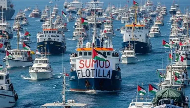 ইসরায়েলি বাহিনী আটক করতে শুরু করেছে গ্লোবাল সুমুদ ফ্লোটিলার জাহাজ